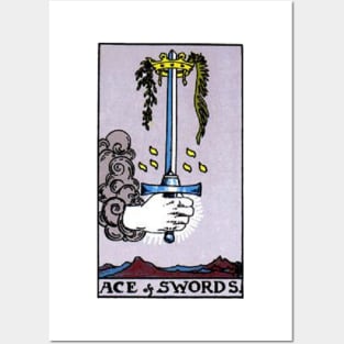 Ace of Swords Tarot Posters and Art